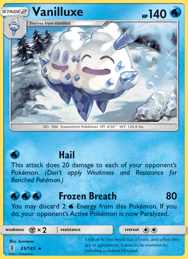 Carta Vanilluxe 35/145 de Guardians Rising