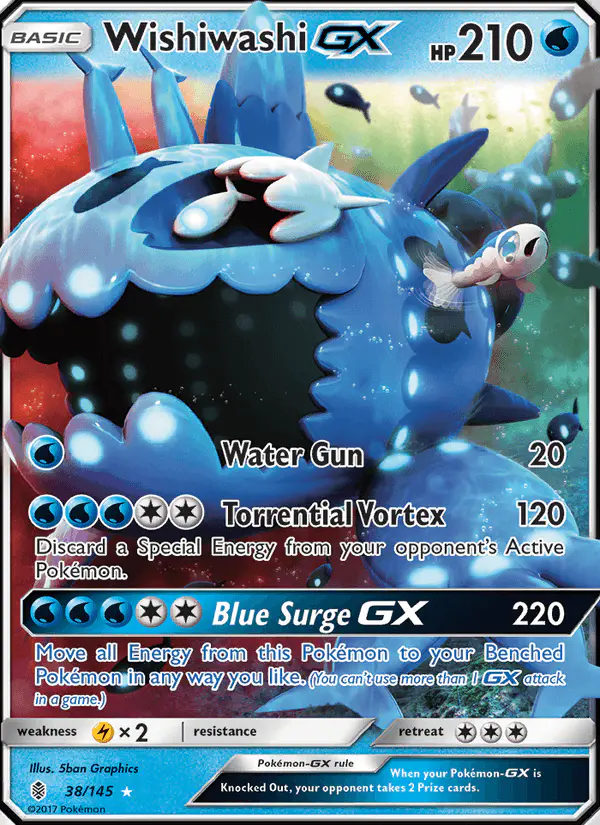 Carta Wishiwashi GX 38/145 de Guardians Rising