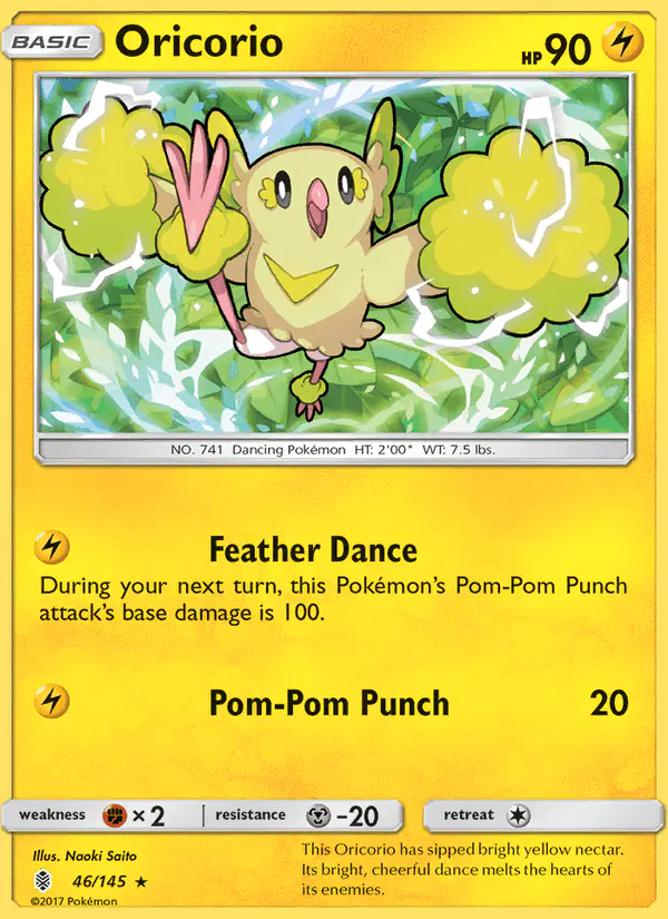 Carta Oricorio 46/145 de Guardians Rising