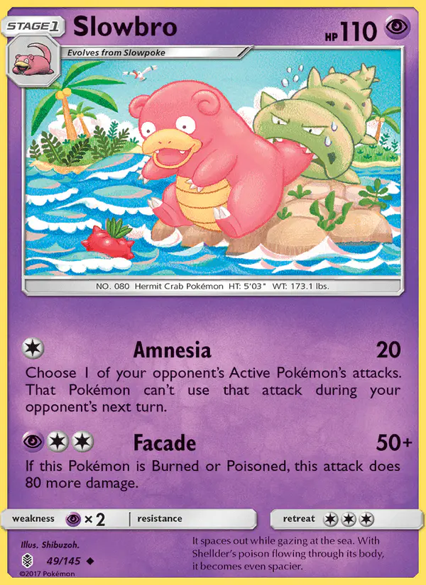 Carta Slowbro 49/145 de Guardians Rising