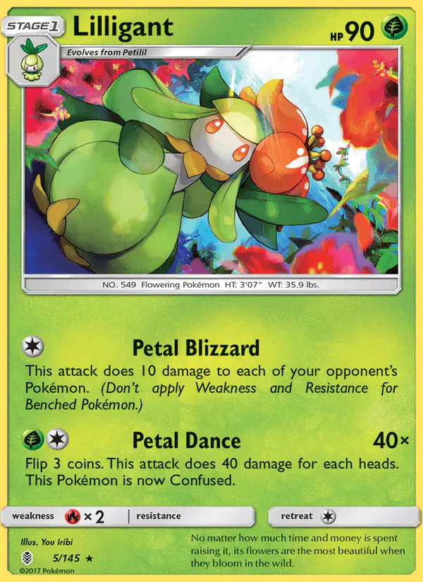 Carta Lilligant 5/145 de Guardians Rising