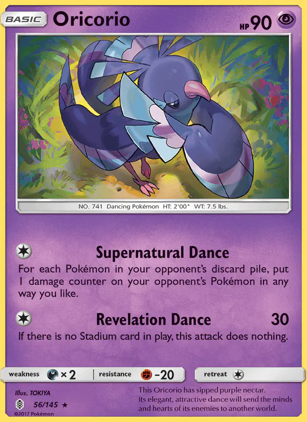Carta Oricorio 56/145 de Guardians Rising
