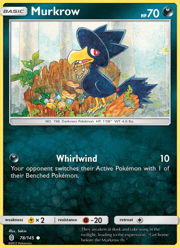 Carta Murkrow 78/145 de Guardians Rising