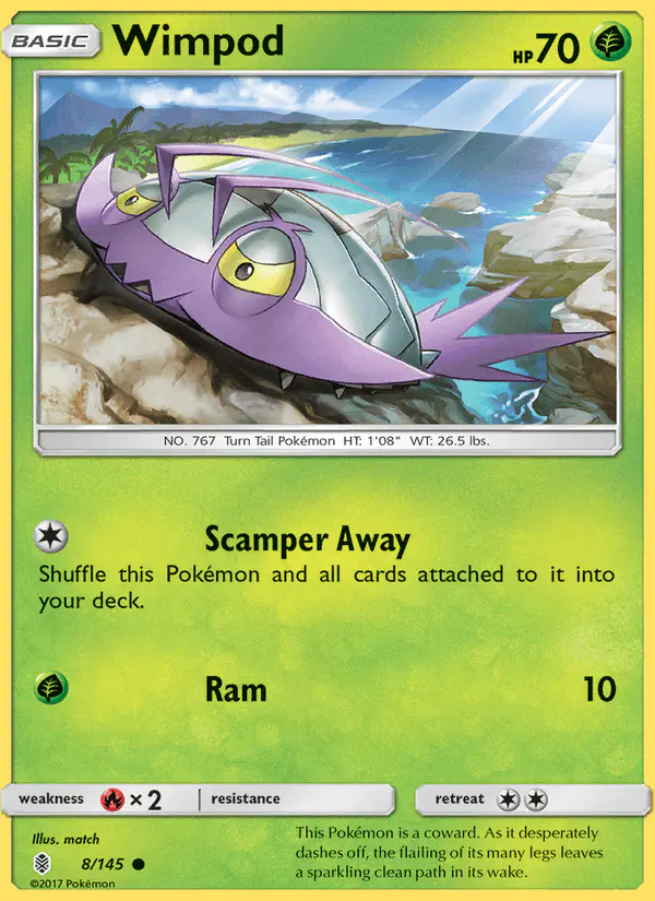 Carta Wimpod 8/145 de Guardians Rising