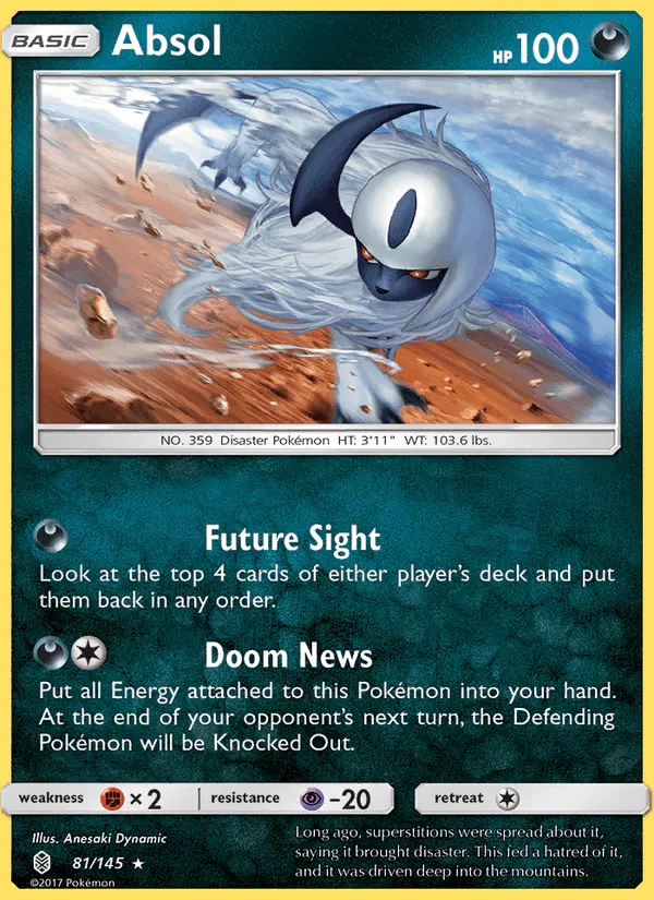 Carta Absol 81/145 de Guardians Rising