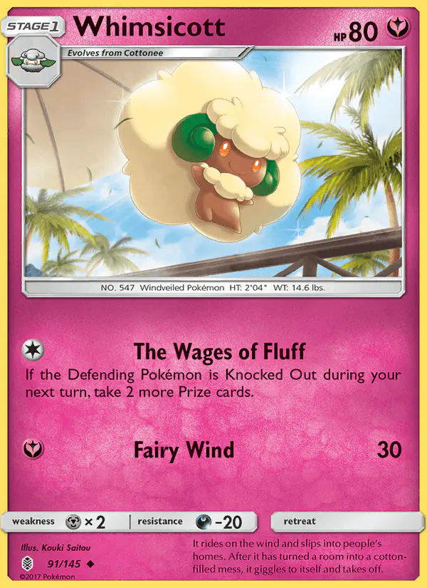 Carta Whimsicott 91/145 de Guardians Rising