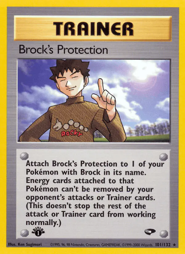 Carta Brock's Protection 101/132 de Gym Challenge