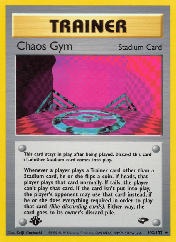 Carta Chaos Gym 102/132 de Gym Challenge
