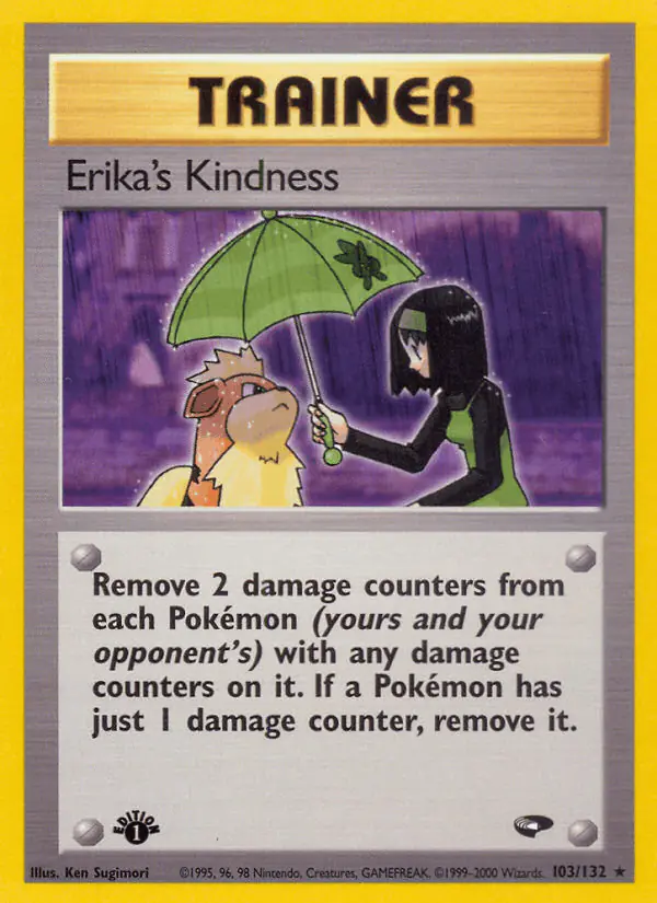 Carta Erika's Kindness 103/132 de Gym Challenge