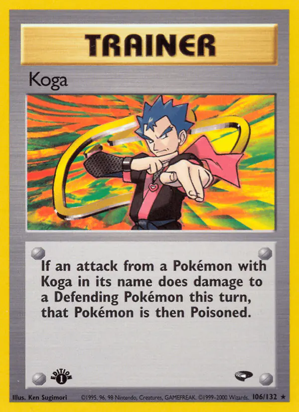 Carta Koga 106/132 de Gym Challenge