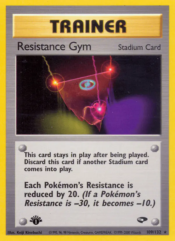 Carta Resistance Gym 109/132 de Gym Challenge