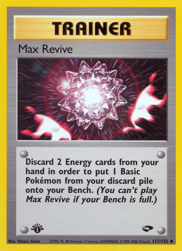 Carta Max Revive 117/132 de Gym Challenge
