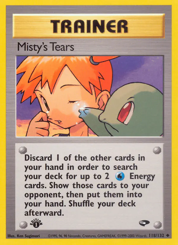 Carta Misty's Tears 118/132 de Gym Challenge