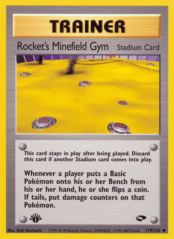 Carta Rocket's Minefield Gym 119/132 de Gym Challenge