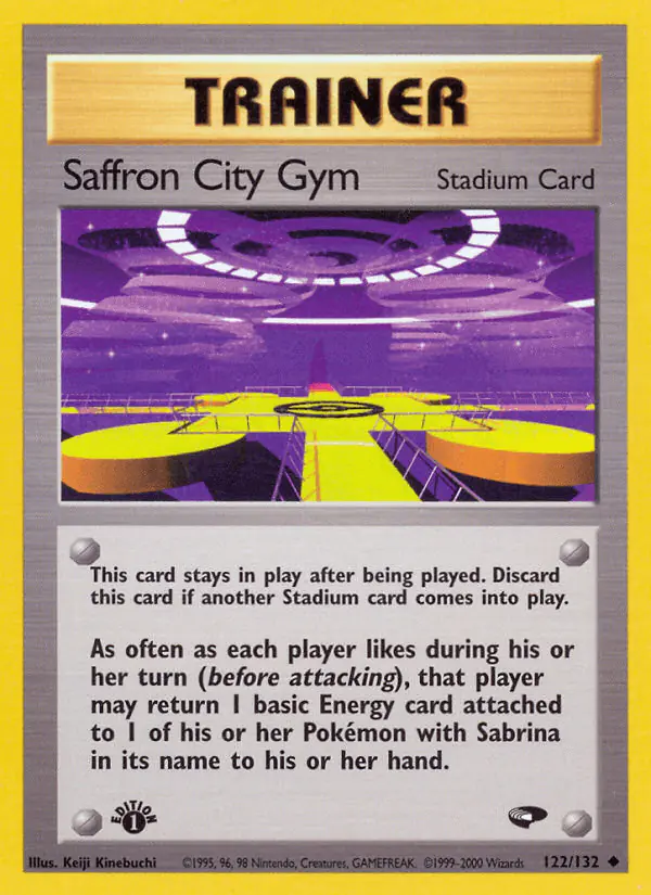 Carta Saffron City Gym 122/132 de Gym Challenge