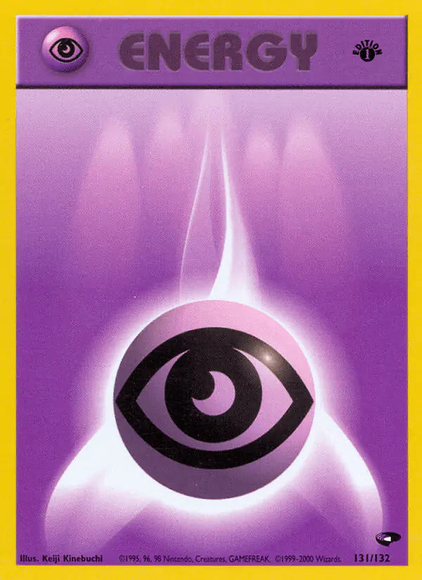 Carta Psychic Energy 131/132 de Gym Challenge