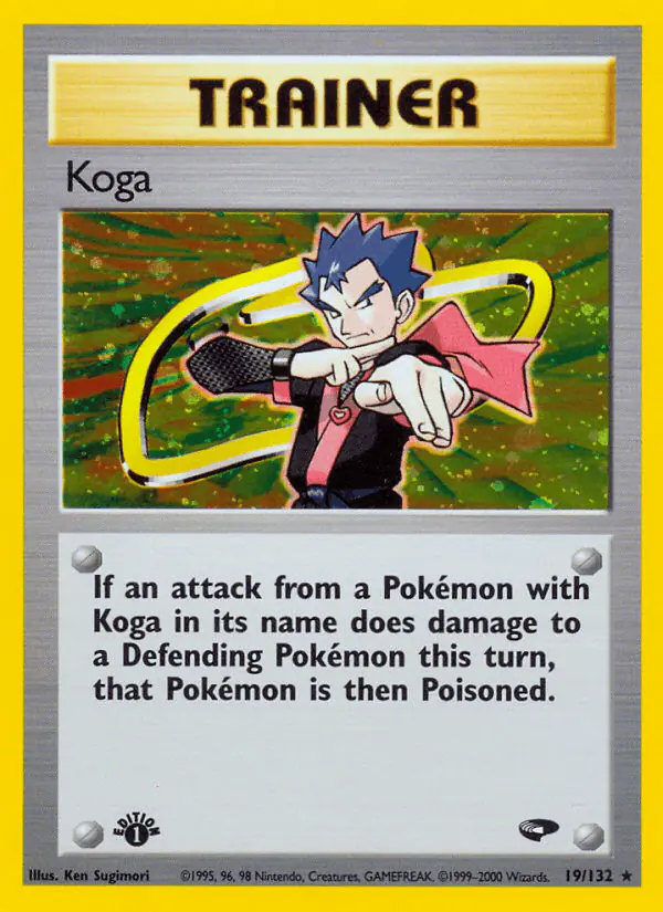 Carta Koga 19/132 de Gym Challenge