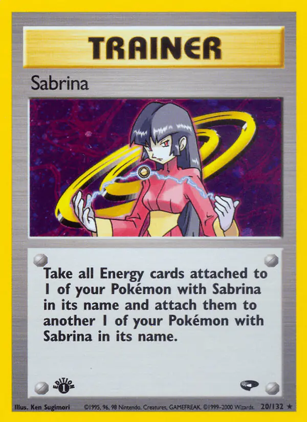 Carta Sabrina 20/132 de Gym Challenge