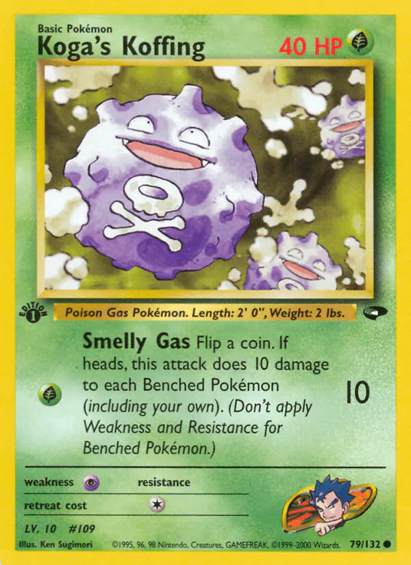 Carta Koga's Koffing 79/132 de Gym Challenge