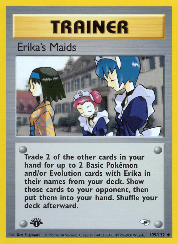 Carta Erika's Maids 109/132 de Gym Heroes
