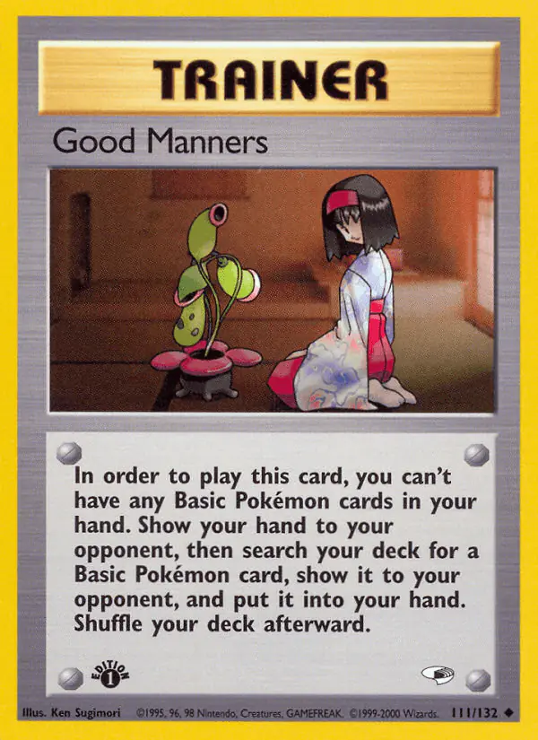 Carta Good Manners 111/132 de Gym Heroes