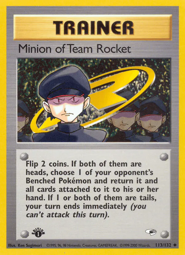 Carta Minion of Team Rocket 113/132 de Gym Heroes