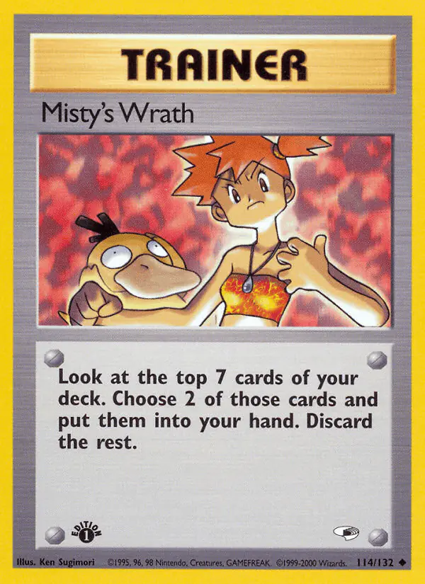 Carta Misty's Wrath 114/132 de Gym Heroes