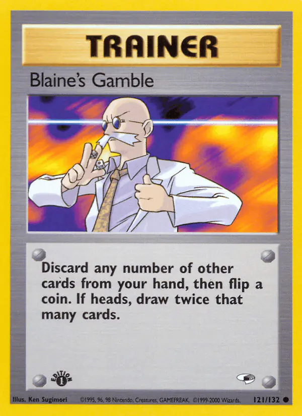 Carta Blaine's Gamble 121/132 de Gym Heroes