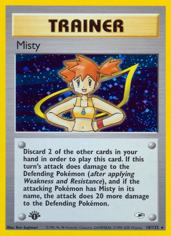 Carta Misty 18/132 de Gym Heroes