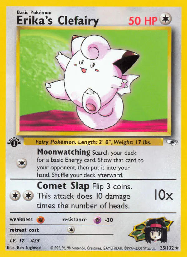 Carta Erika's Clefairy 25/132 de Gym Heroes