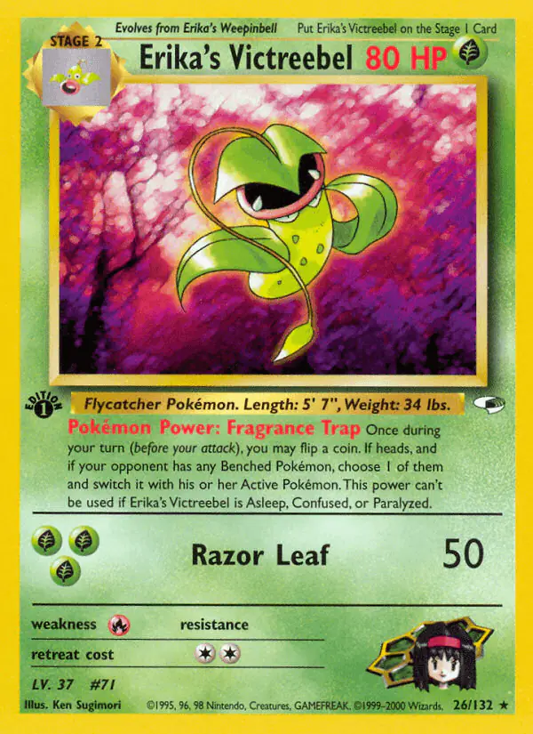 Carta Erika's Victreebel 26/132 de Gym Heroes
