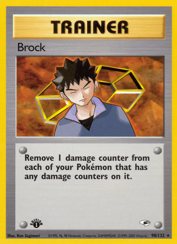 Carta Brock 98/132 de Gym Heroes