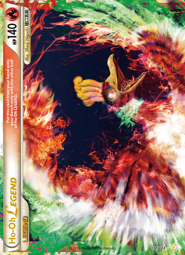 Carta Ho-Oh LEGEND 111/123 de HeartGold SoulSilver