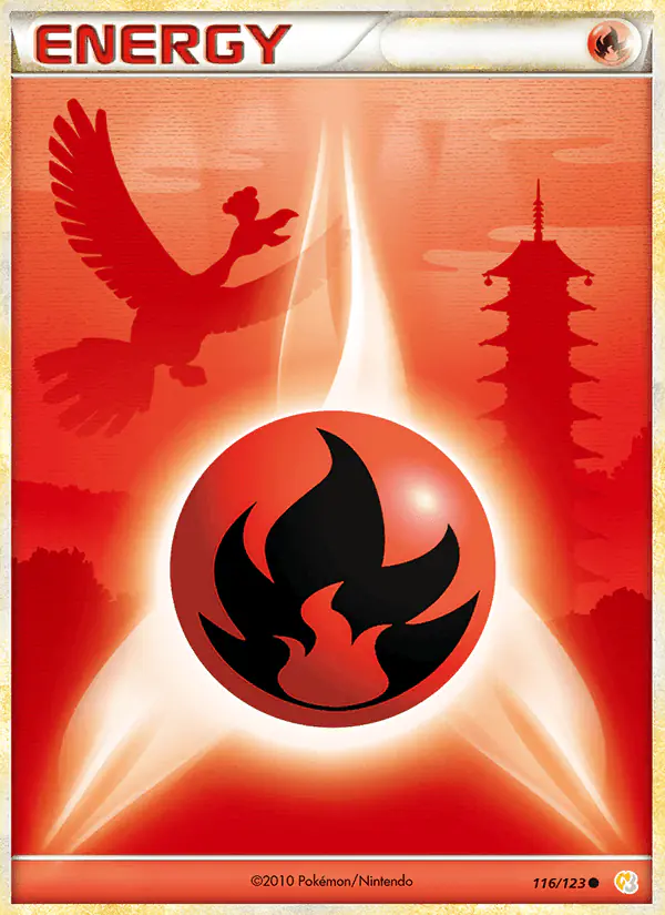 Carta Fire Energy 116/123 de HeartGold SoulSilver