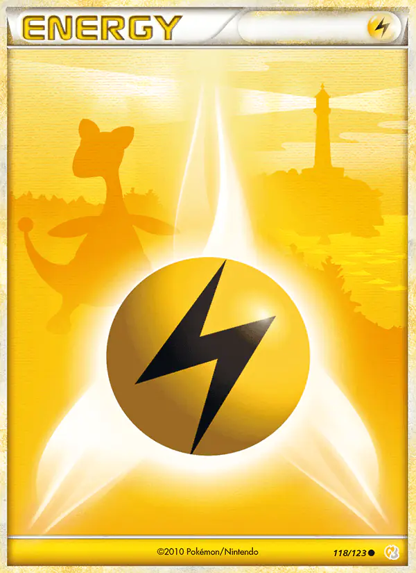 Carta Lightning Energy 118/123 de HeartGold SoulSilver