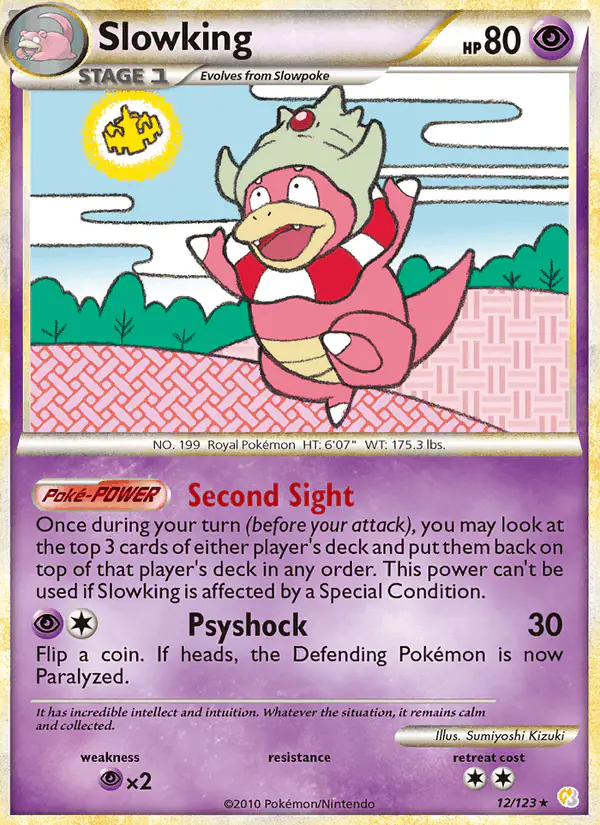 Carta Slowking 12/123 de HeartGold SoulSilver