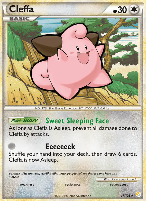 Carta Cleffa 17/123 de HeartGold SoulSilver