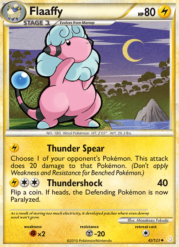 Carta Flaaffy 42/123 de HeartGold SoulSilver