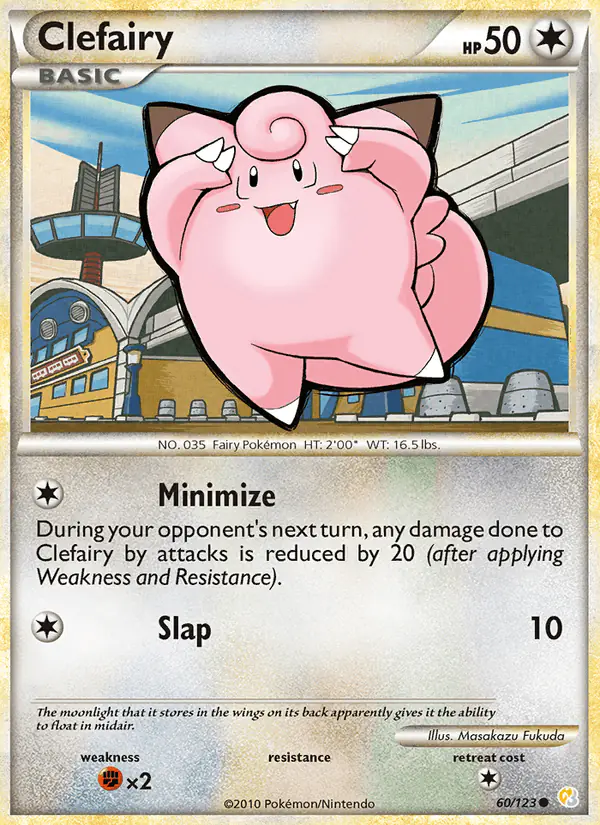 Carta Clefairy 60/123 de HeartGold SoulSilver