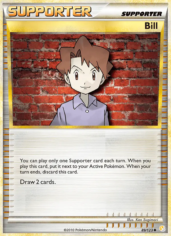 Carta Bill 89/123 de HeartGold SoulSilver