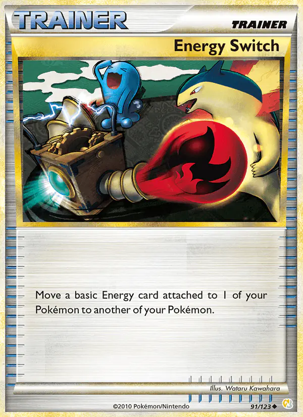 Carta Energy Switch 91/123 de HeartGold SoulSilver