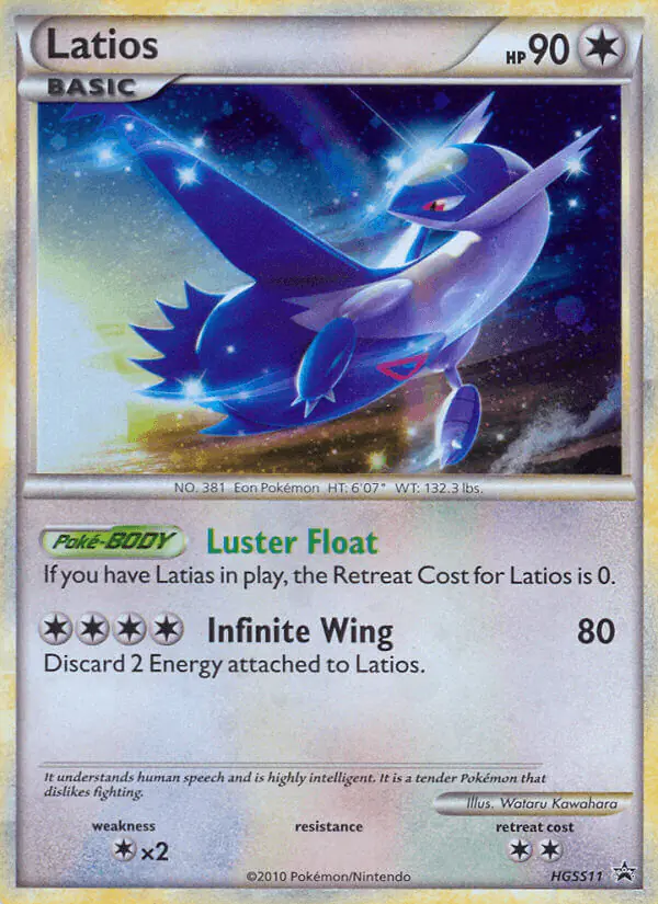 Carta Latios HGSS11 de HGSS Black Star Promos