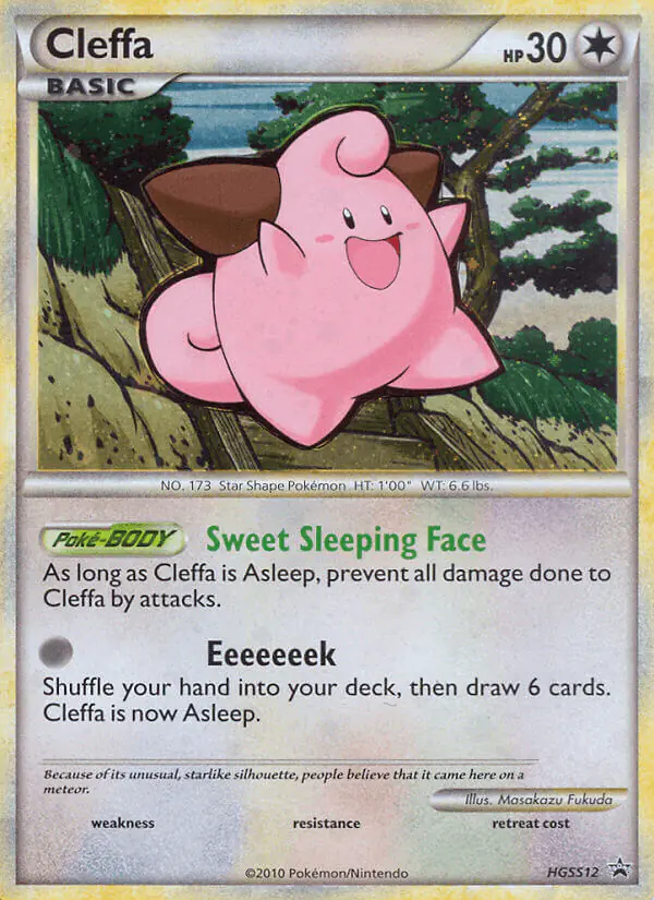 Carta Cleffa HGSS12 de HGSS Black Star Promos
