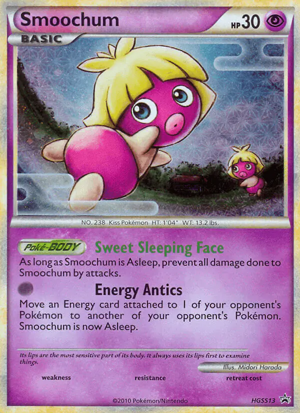 Carta Smoochum HGSS13 de HGSS Black Star Promos