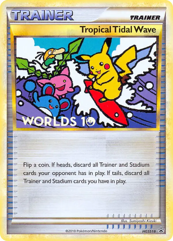 Carta Tropical Tidal Wave HGSS18 de HGSS Black Star Promos