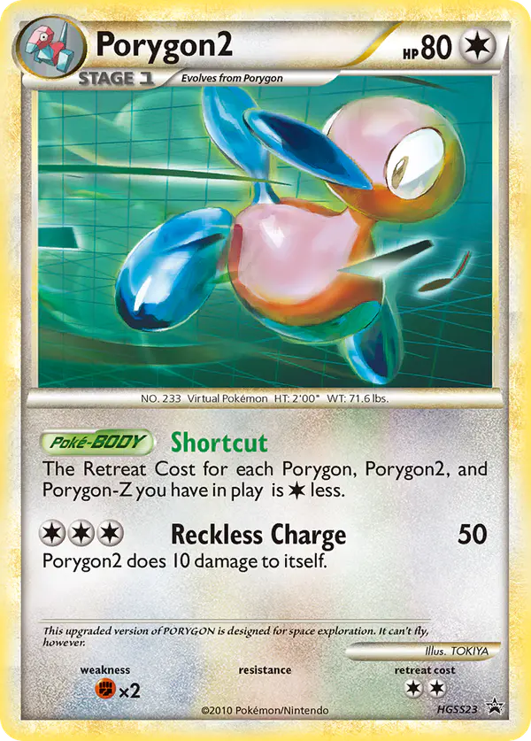 Carta Porygon2 HGSS23 de HGSS Black Star Promos