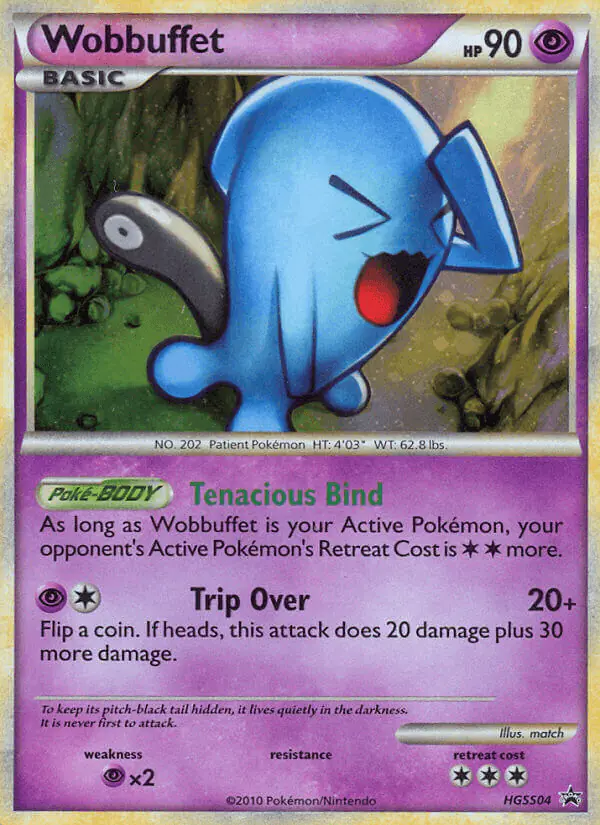 Carta Wobbuffet HGSS04 de HGSS Black Star Promos