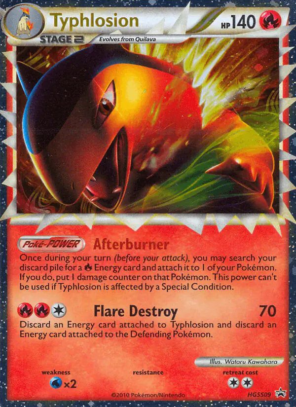 Carta Typhlosion HGSS09 de HGSS Black Star Promos