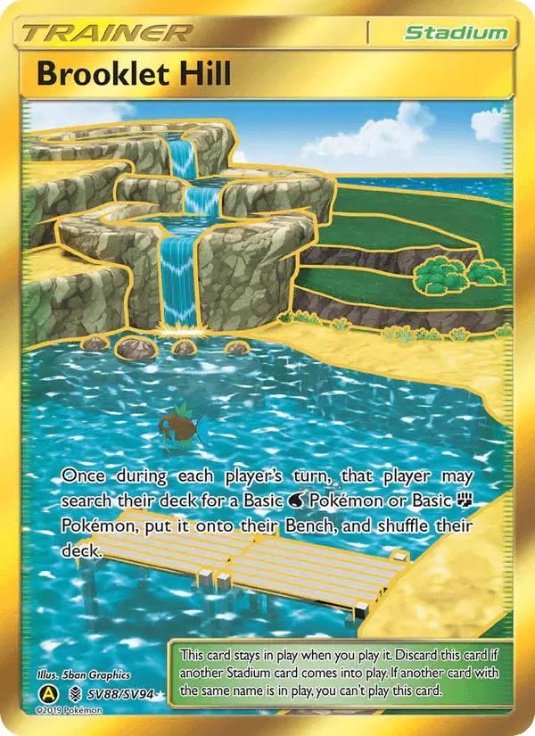 Carta Brooklet Hill SV88 de Hidden Fates Shiny Vault