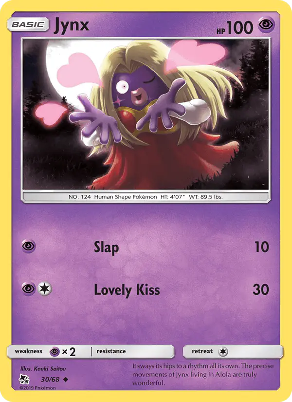 Carta Jynx 30/68 de Hidden Fates